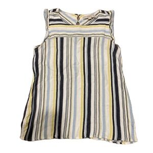 LOFT Women’s Rayon Striped Sleeveless Top Blouse Sz. S
